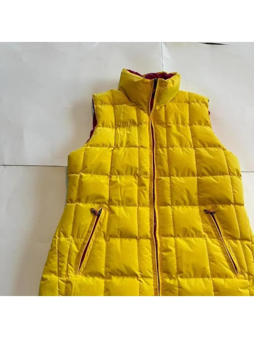 Yellow puffer Vest- size medium